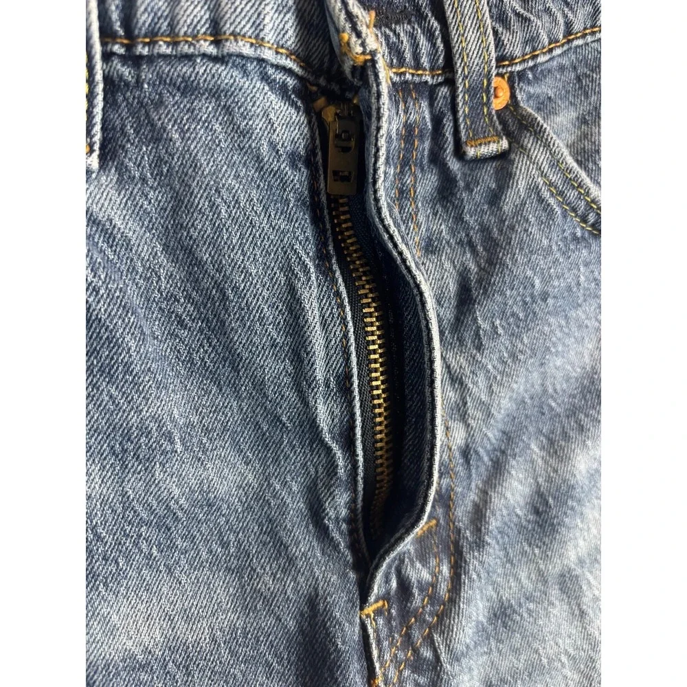 Levi's  502 Jeans Men 34x30 Medium Blue Stretch‎  5-Pockets Zip Fly Outdoor